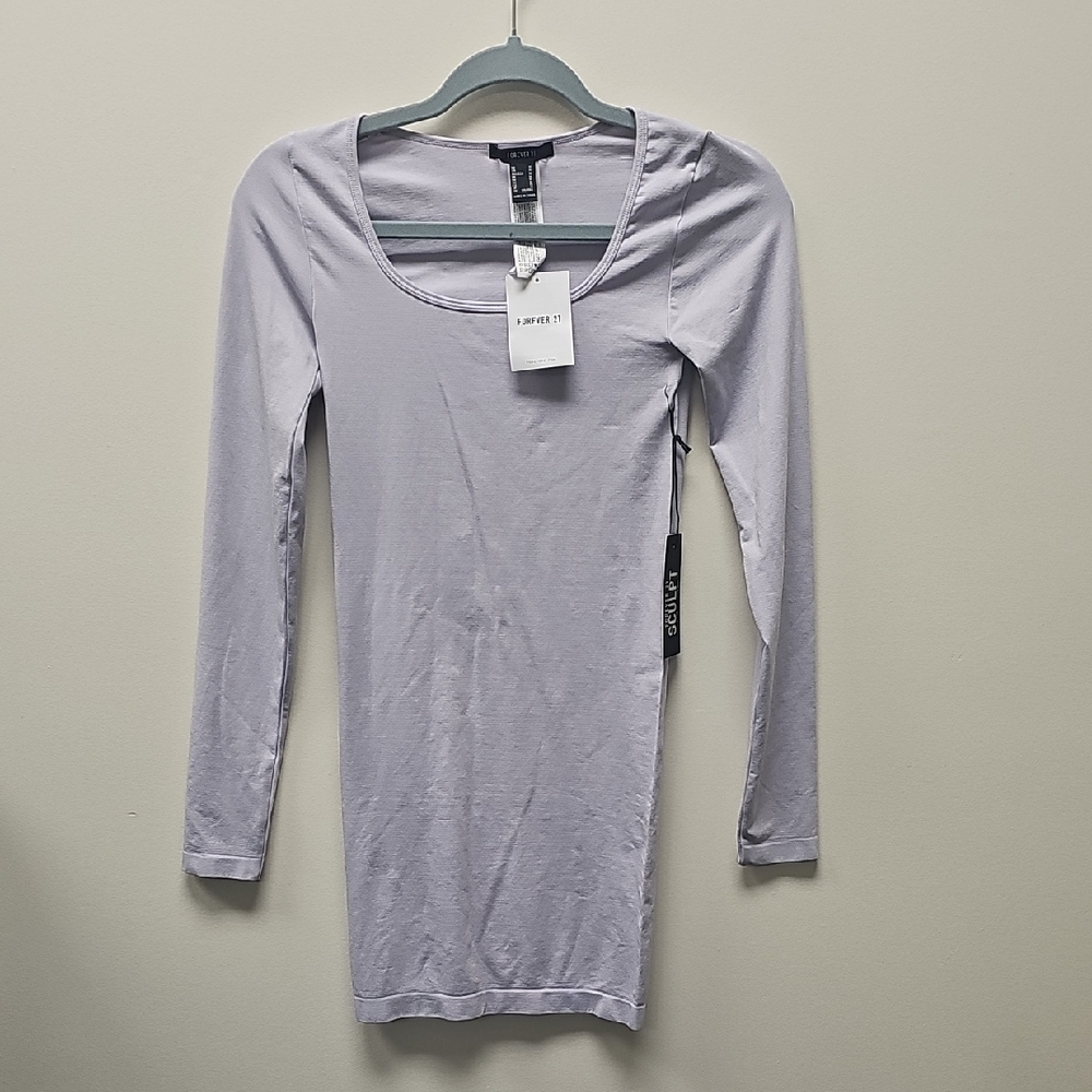 Forever 21 Light Purple Long Sleeve Bodysuit